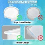 18-Piece Resin Coaster Mold Set with Storage Box