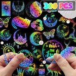 300 PCS Holographic DIY Resin Art Stickers