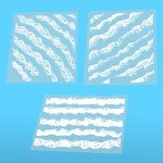Ocean Waves Resin Stickers for Crafts and Decor