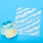 Ocean Waves Resin Stickers for Crafts and Decor