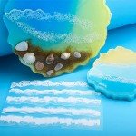 Ocean Waves Resin Stickers for Crafts and Decor