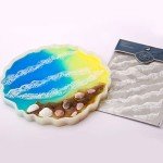 Ocean Waves Resin Stickers for Crafts and Decor