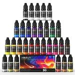 Vibrant Alcohol Ink Set - 30 Colors for Art