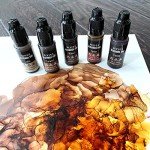 Pixiss Brown Alcohol Ink Set - 5 Vibrant Shades
