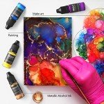 Vibrant Alcohol Ink Set - 30 Colors for Art