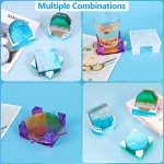 18-Piece Resin Coaster Mold Set with Storage Box