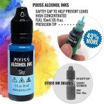 Pixiss Brown Alcohol Ink Set - 5 Vibrant Shades