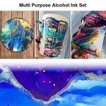 40 Bottle Vivid Alcohol Ink Set for Resin Art