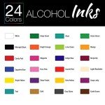 24-Color Alcohol Ink Set for Resin Art