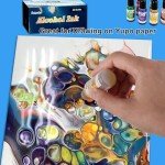 40 Bottle Vivid Alcohol Ink Set for Resin Art