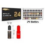Metallic Alcohol Ink Set - 24 Shimmer Colors