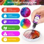 Vibrant Alcohol Ink Set for Resin Art