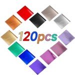 12 Color Gold Leaf Sheets for DIY Art Projects