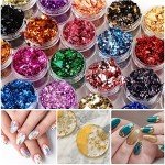 24 Color Metallic Gold Leaf Flakes for Resin Art