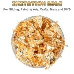 Metallic Gold Flakes for Resin Art & Crafts