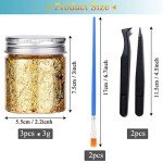 SATOHA Metallic Gold Foil Flakes Set - 3 Colors