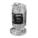Metallic Silver Leaf Flakes for Resin Art 10g