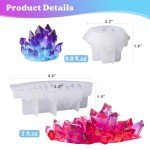 Crystal Cluster Resin Molds for DIY Crafts