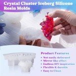 Crystal Cluster Resin Molds for DIY Crafts