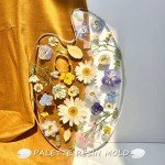 Silicone Resin Mold for Mixing Colors and DIY Art