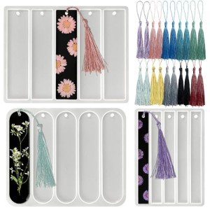 Resin Art Set: 3 Silicone Bookmark Molds