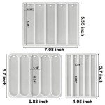 Resin Art Set: 3 Silicone Bookmark Molds