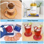 18 Pcs Silicone Coaster Resin Molds Set