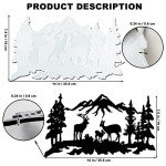 Deer Family Wall Art Resin Mold for DIY