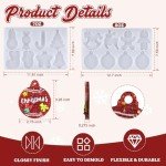 Large Christmas Silicone Resin Molds - 16 Cavities