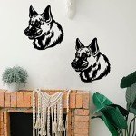 German Shepherd Resin Mold for Wall Decor