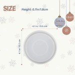 DIY Round Silicone Coaster Molds - 6 Pieces