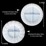 2PCS Silicone Resin Mold for Coasters & Trays