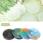 DIY Round Silicone Coaster Molds - 6 Pieces