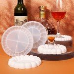 2PCS Silicone Resin Mold for Coasters & Trays