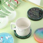 DIY Round Silicone Coaster Molds - 6 Pieces