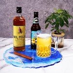 Round Resin Art Tray with Irregular Edges