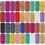 36 Pack Crushed Glass Glitter for Resin Crafts