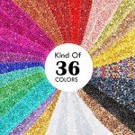 36 Pack Crushed Glass Glitter for Resin Crafts
