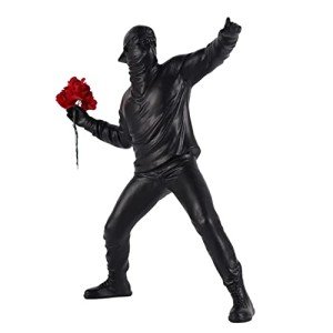 Flower Thrower Resin Sculpture for Home Decor