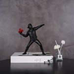 Flower Thrower Resin Sculpture for Home Decor