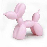Pink Balloon Dog Mini Resin Art Statue
