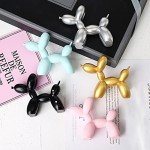 Pink Balloon Dog Mini Resin Art Statue