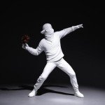 Banksy Flower Thrower Resin Art Sculpture Decor