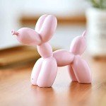 Pink Balloon Dog Mini Resin Art Statue