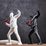 Banksy Flower Thrower Resin Art Sculpture Decor