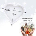 Large Heart Silicone Mold for Resin Art