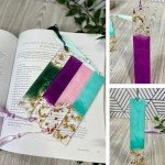 Silicone Resin Bookmark Molds with Colorful Tassels