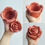 3D Rose Box Mold with Lid – Resin Craft