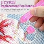 14PCS Diamond Art Pens with Comfort Grip Tools