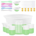 Silicone Measuring Cups for Resin Mixing and Casting